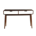 Home Roots Furniture 30 x 47 x 15.75 in. MDF & Wood Veneer Sofa Table - Walnut & White