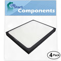 4-Pack Replacement for Blueair 303 Air Purifier Filter - Fitting with Blueair 200 & 300 Air Filter