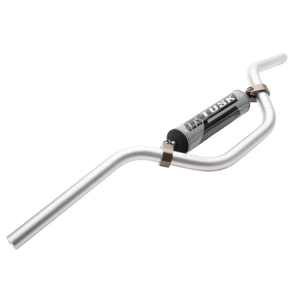 Tusk T-10 Aluminum 7/8" Handlebar KX Mini Bend Silver For LEM LX2 1997-2000