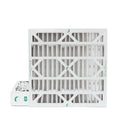 2 Pack of 20x20x4 MERV 10 Pleated 4" Inch Air Filters by Glasfloss. Actual Size: 19-1/2 x 19-1/2 x 3-3/4