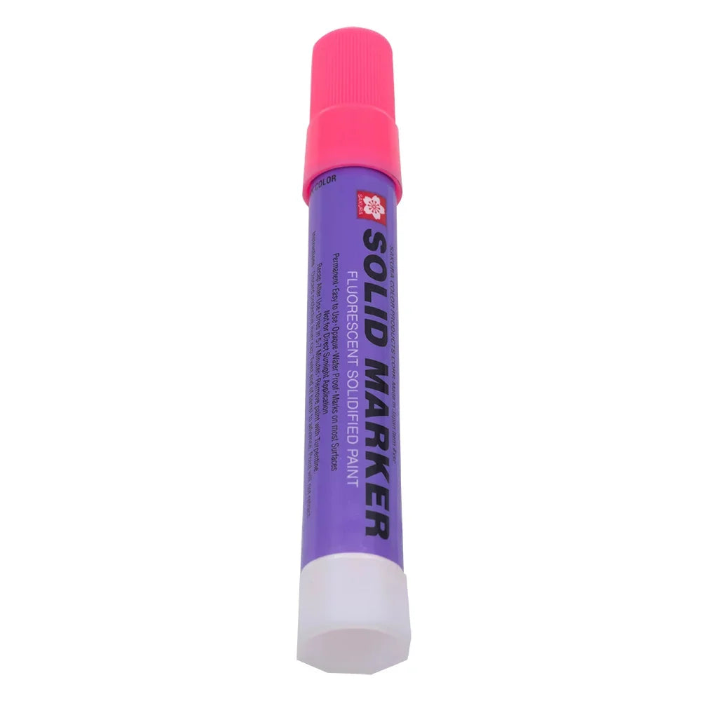 Sakura Fluorescent Pink Solid Paint Markers 12 Piece Set Dozen Auto Art Car Dealer Twist Up for Indoor & Outdoor Various Surfaces 14F-392F