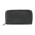 Pre-Owned LOUIS VUITTON Louis Vuitton Zippy Wallet Long M61857 Epi Leather Black Silver Hardware Round Zipper (Good)