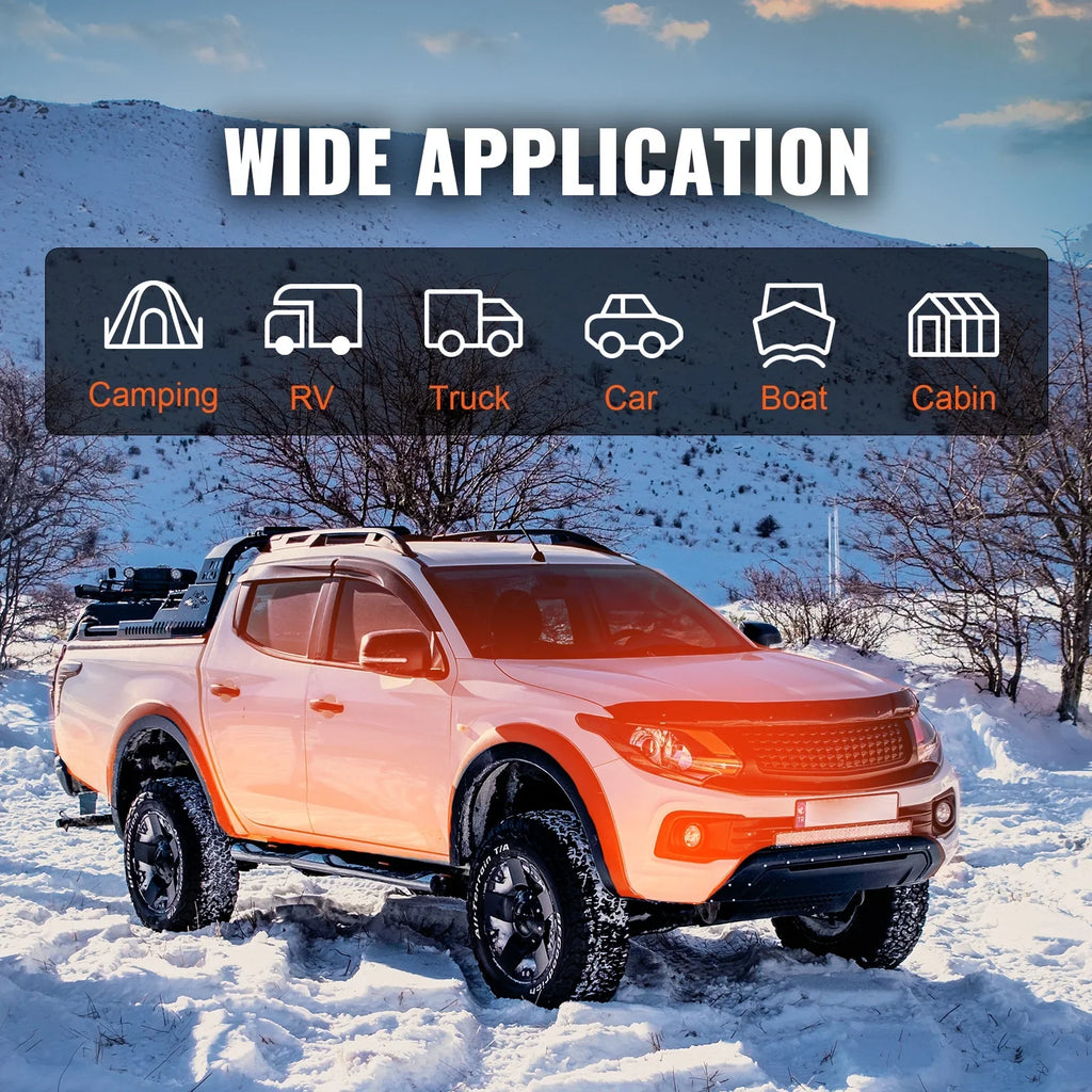 BENTISM 8 KW Diesel Air Heater, Bluetooth App Control All-on-one Diesel Heater with Automatic Altitude Adjustment, Remote Control and LCD, Portable Parking Heater for Home RV Trailer Camper Van Vessel