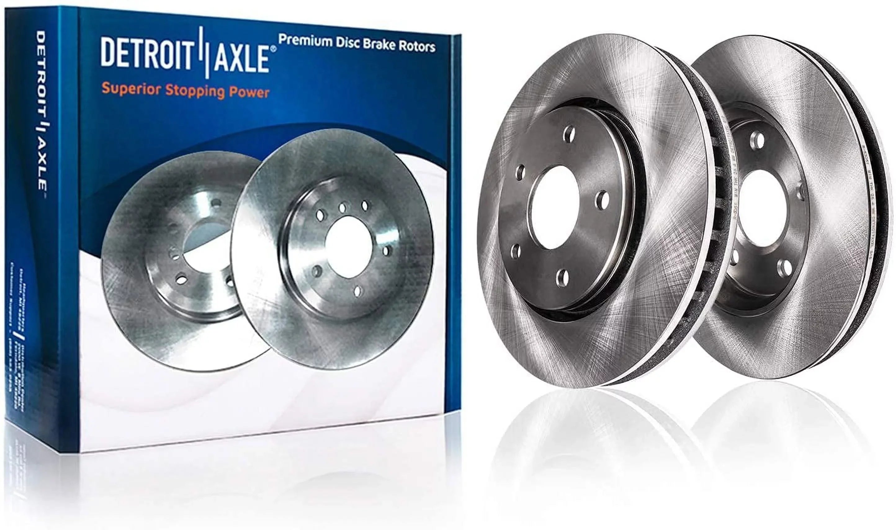 Detroit Axle - Brake Kit for 2010-2017 Chevrolet Equinox GMC Terrain Brake Rotors 2010 2011 2012 2013 2014 2015 2016 2017 Ceramic Brakes Pads Front and Rear Replacement : 12.64" inch Front Rotors