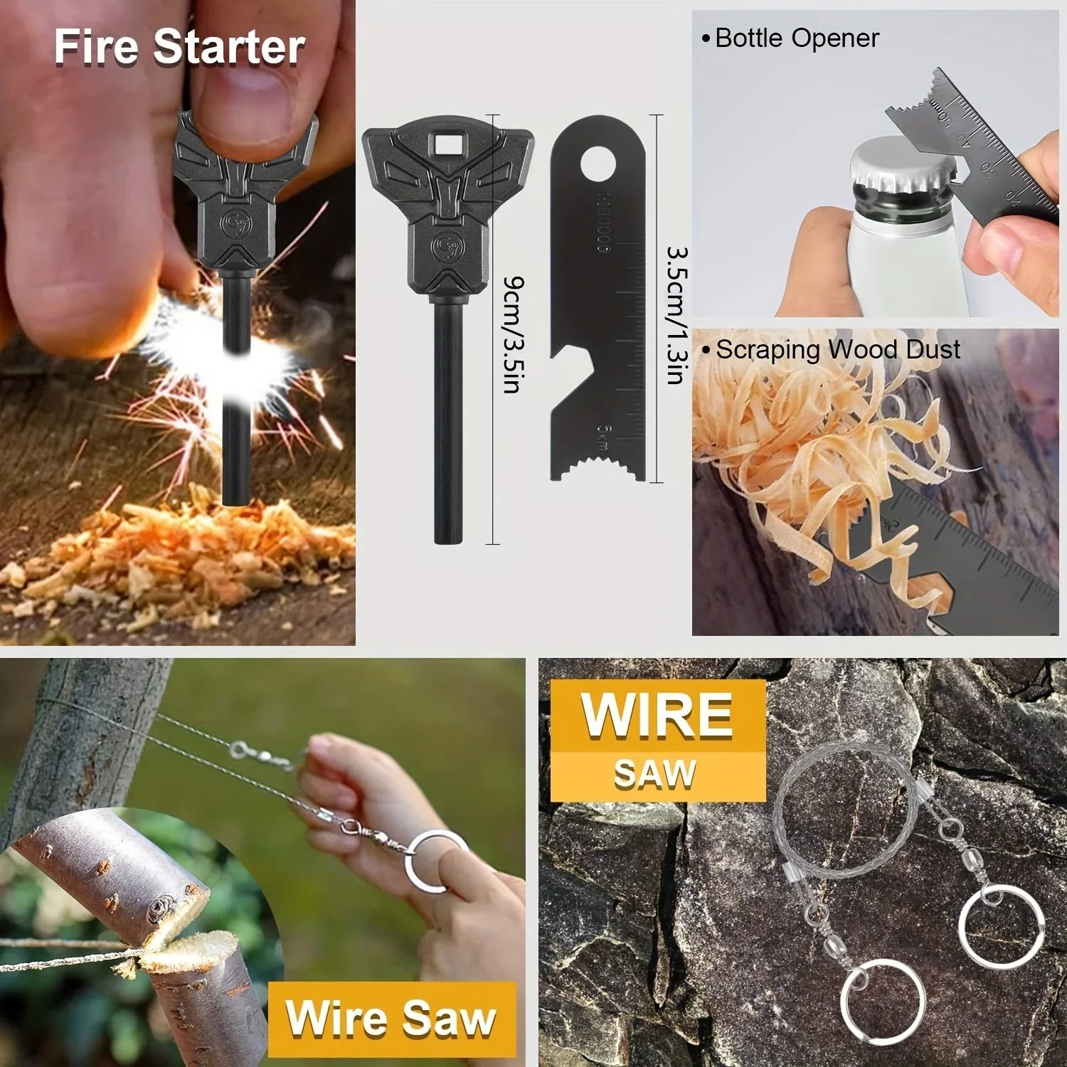 20 In 1 Survival Kits, Emergency Survival Equipment For Outdoor Fishing Hunting Camping, Birthday Gift, Father's Gift For Men Dad Husband