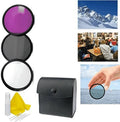 Sony Alpha A6000 Appropriate 3-Piece Multiple Coated Filter Kit 62mm + 3pc Cleaning Kit