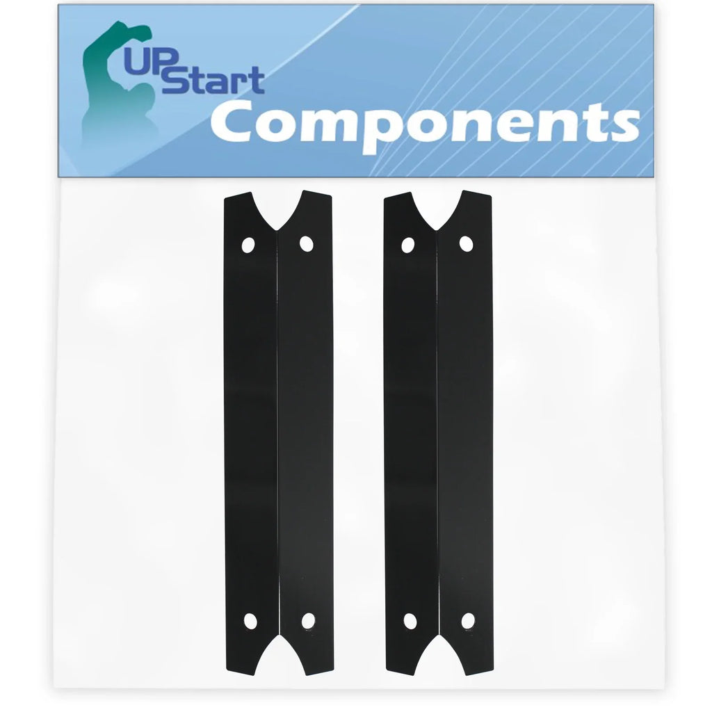 2-Pack BBQ Grill Heat Shield Plate Tent Replacement Parts for Charmglow 810-6830-0 - Fitting Barbeque Porcelain Steel Flame Tamer, Flavorizer Bar, Vaporizer Bar, Burner Coating 17 3/4"