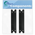 2-Pack BBQ Grill Heat Shield Plate Tent Replacement Parts for Charmglow 810-6830-0 - Fitting Barbeque Porcelain Steel Flame Tamer, Flavorizer Bar, Vaporizer Bar, Burner Coating 17 3/4"
