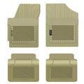 PantsSaver Custom Fit Floor Mats for Genesis G90 2017-2022 All Climate Protection -4 Piece Set (Beige)