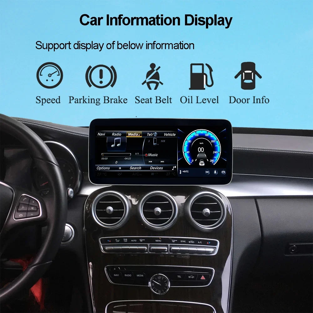 Road Top Android 12 Car Stereo 10.25" Car Touch Screen for Mercedes Benz B Class W246 2013-2015 Year Car with NTG4.5/4.7, 6GB+128GB Support Wireless Carplay & Android Auto & Mirrorlink