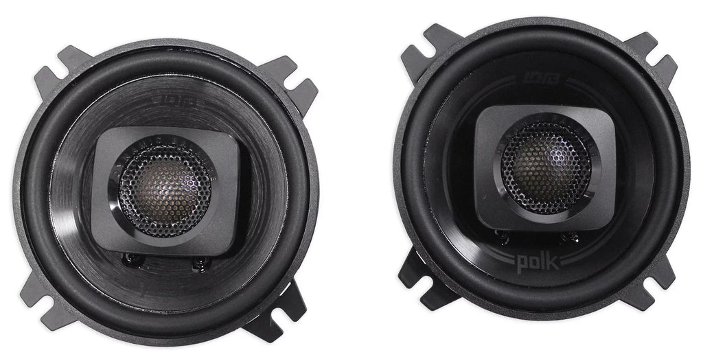 (2) Polk Audio DB402 4" 270w Car/Marine/ATV/Motorcycle Speakers+Speaker