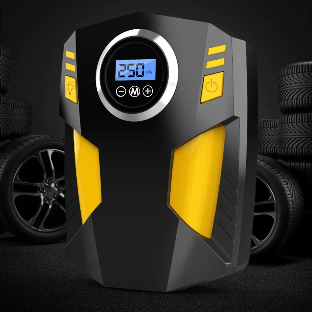 Digital Air Compressor for Car Auto Pump Portable Tire Inflator with LED Light 12V