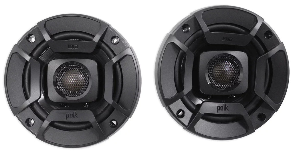 (2) Polk Audio DB402 4" 270w Car/Marine/ATV/Motorcycle Speakers+Speaker