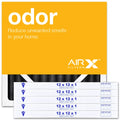 AIRx Filters Odor 12x12x1 Air Filter Matching MERV 4 AC Furnace Pleated Filter, 6-Pack