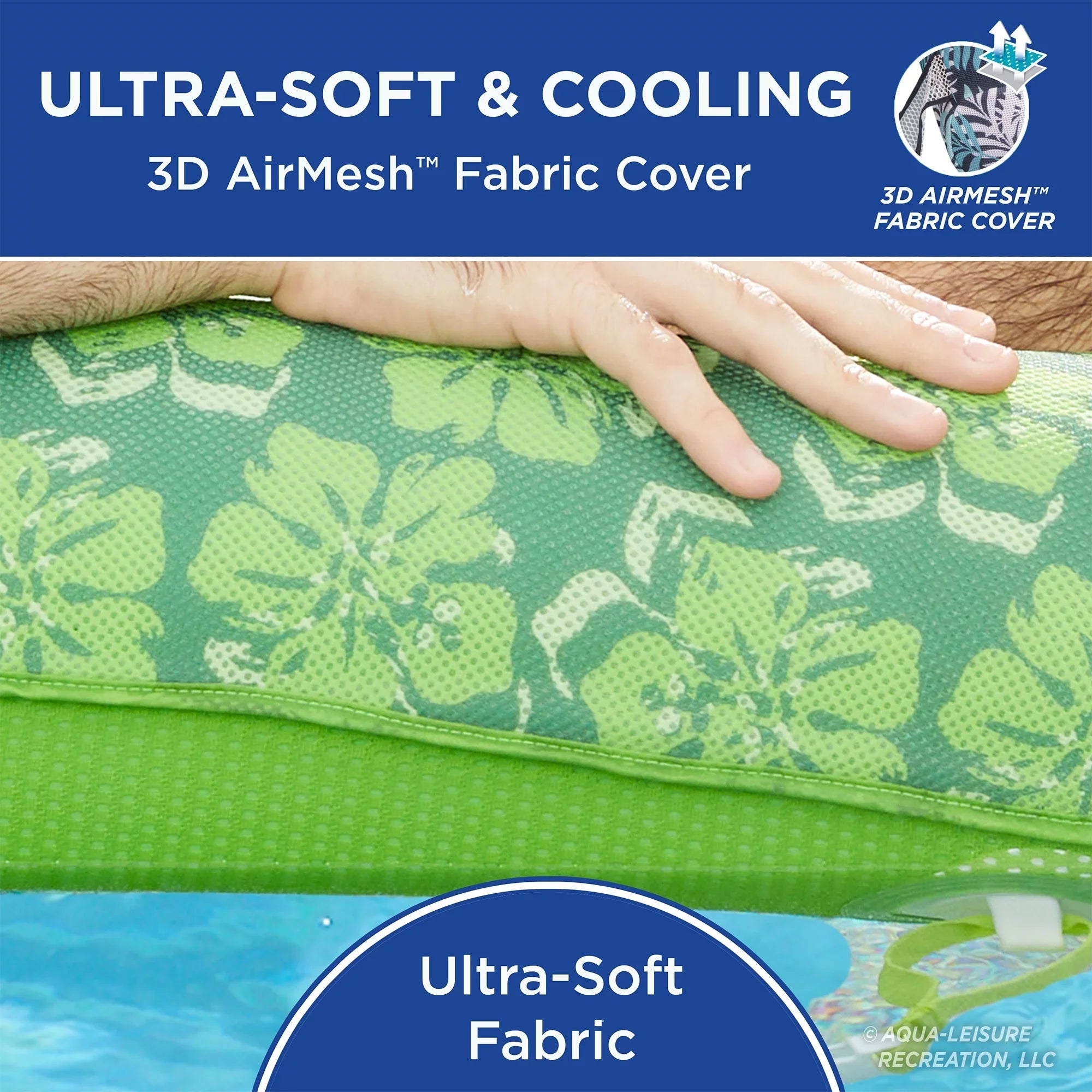 Aqua Leisure Campania 2in1 Lounger, Floral & Zero Gravity Pool Float