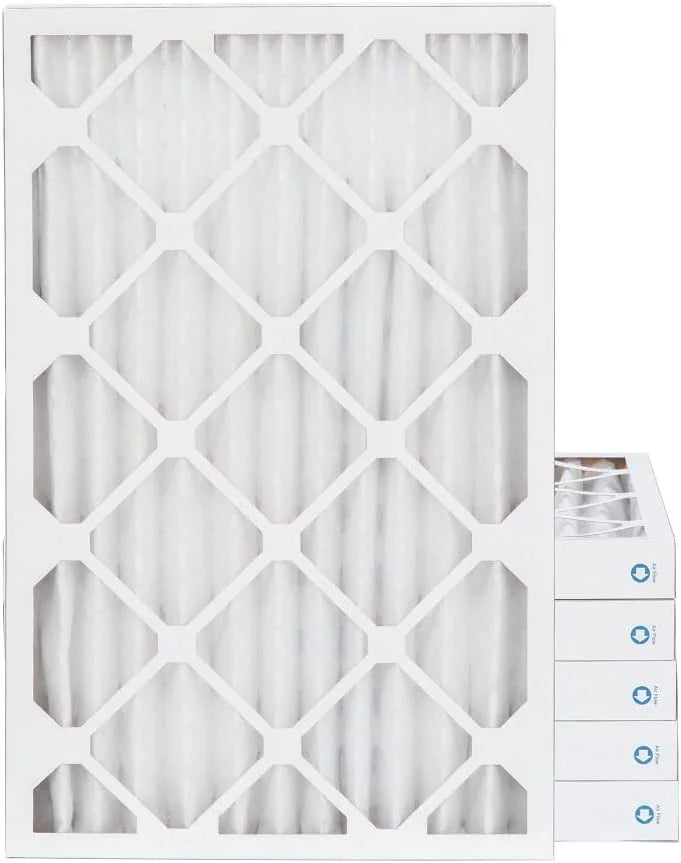 10X10x1 MERV 11, MPR 1000 Pleated Furne 1'' Air Filters By Pamlico. 6 Pk. Ext Size: 9-1/2 X 9-1/2 X 3/4