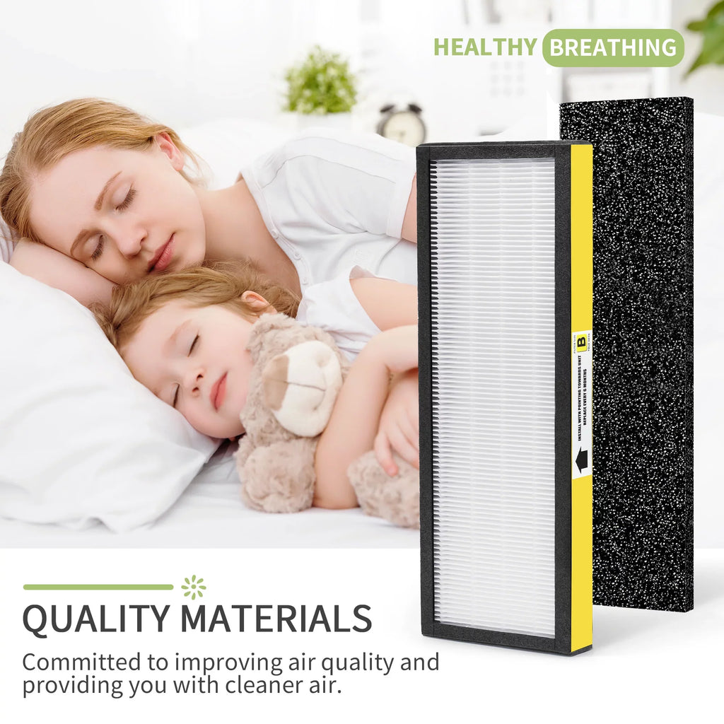 DAJDAH FLT4825 HEPA Filter B Replacement for Germ Guardian Air Purifier Filter Replacement Models AC4820 AC4825E AC4900CA | 4*HEPA + 6*Pre-Filters