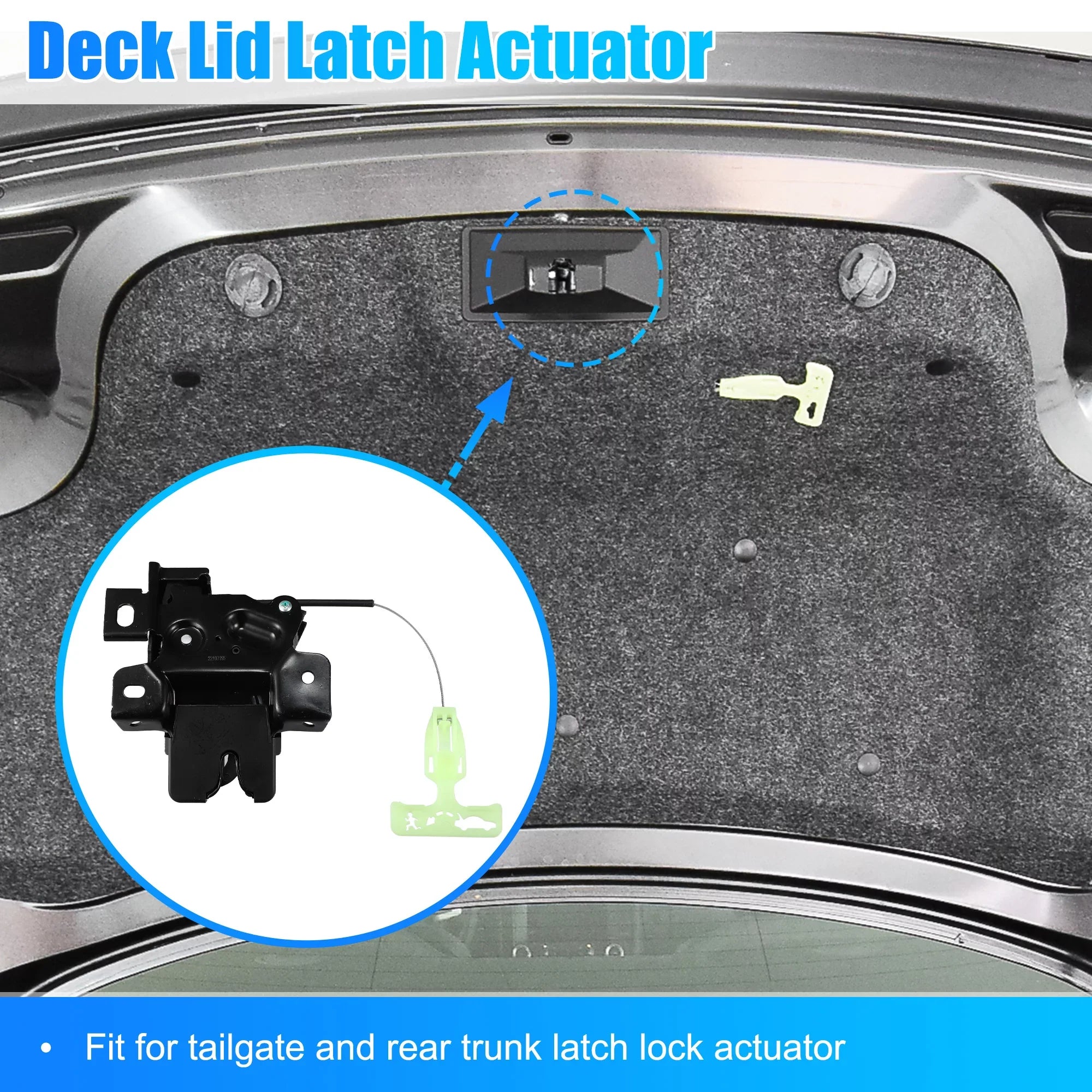 Unique Bargains Trunk Latch Lock Actuator DR3Z-5443200-A for Ford for Mustang Coupe 2010-2014 Rear Deck Lid Latch Motor