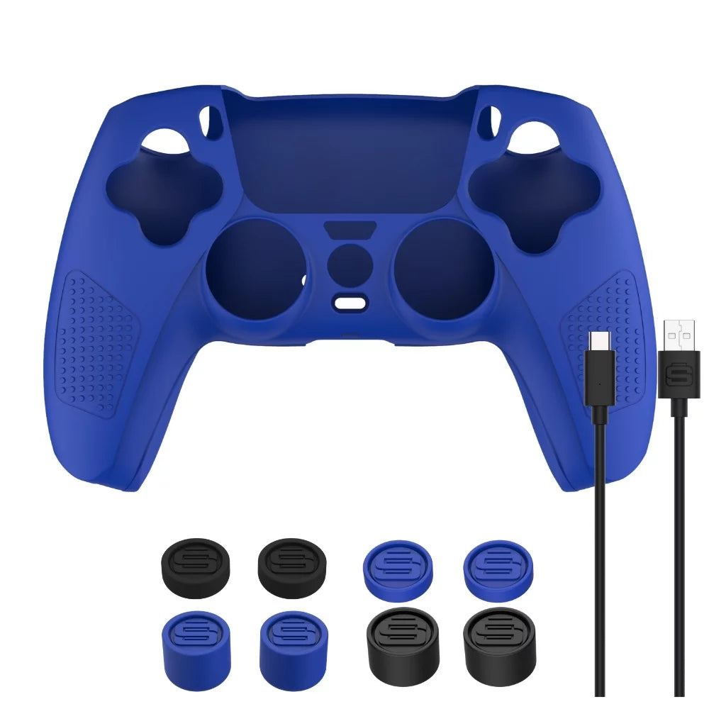 Sony Playstation 5 Digital Version (Sony PS5 Digital) with Extra Galactic Purple Controller and Gamer Starter Pack Bundle