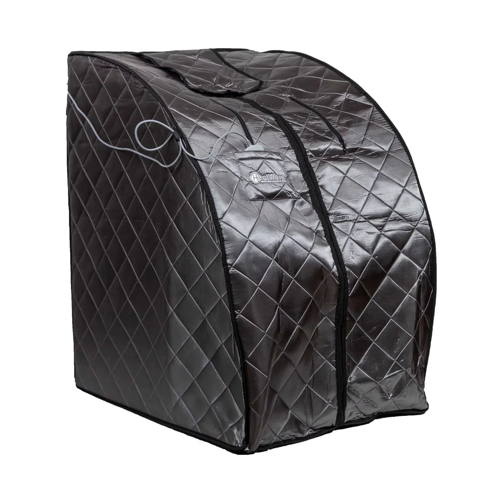Heat Wave Rejuvenator Portable Personal Sauna with FAR Infrared Carbon Panels, Heated Floor Pad, Canvas Chair