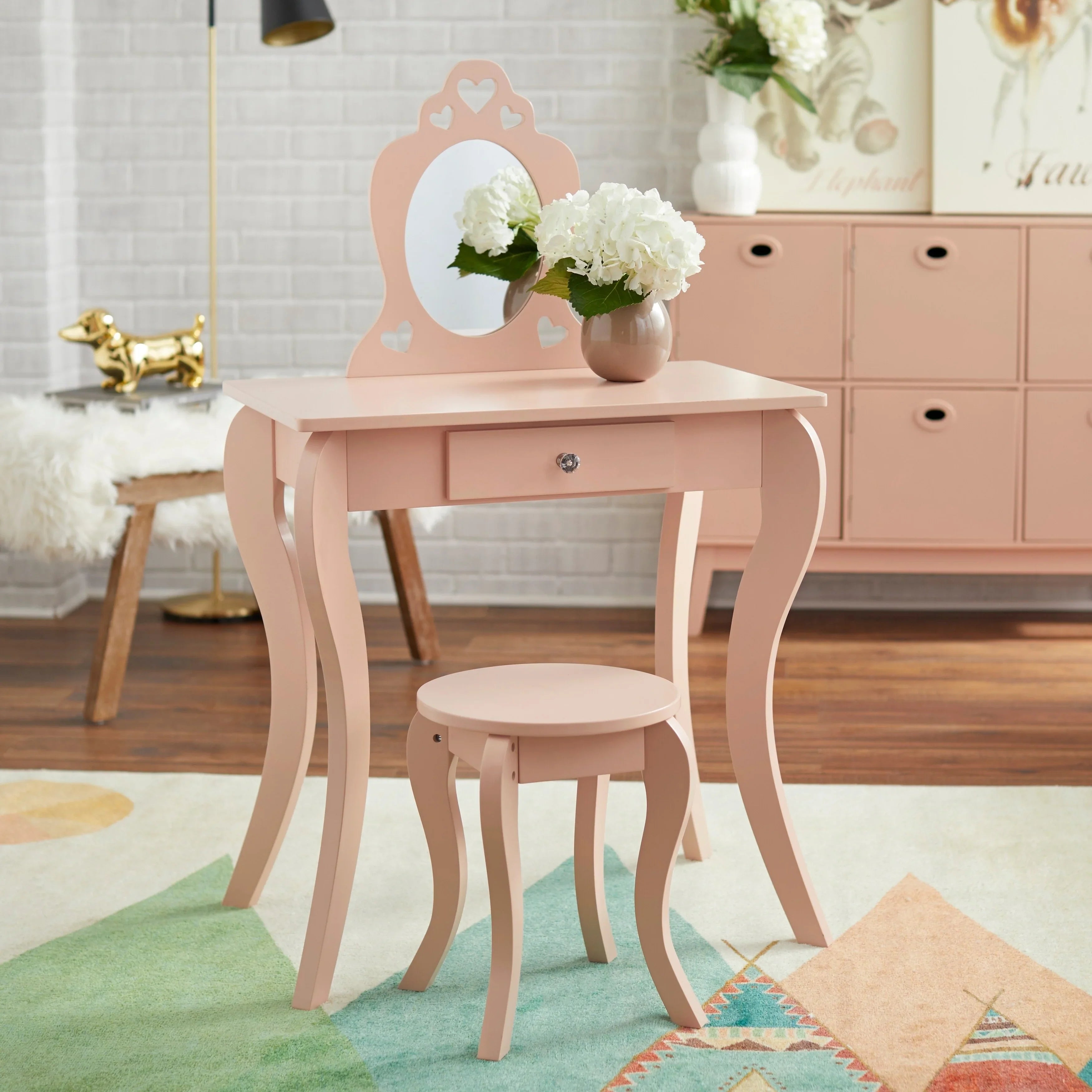 Simple Living Alyssa Kids Vanity Set White